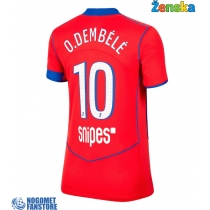 Paris Saint-Germain Ousmane Dembele #10 Rezervni Dres za Ženska 2025-26 Kratak Rukav